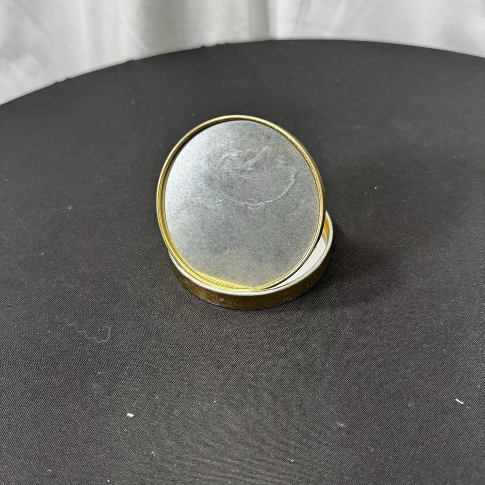 Vintage Ladies Fold Out‎ Mirror Compact with Stand Floral Pattern 251628